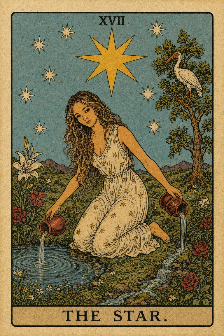 The Star personalized tarot card